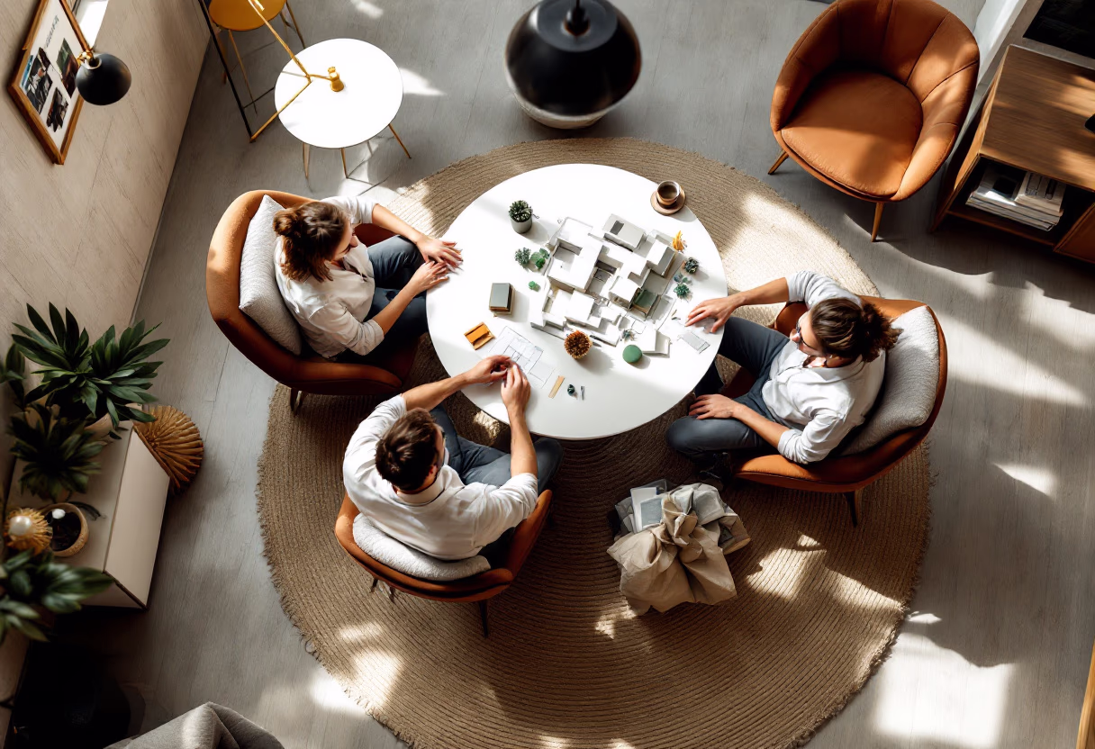 image of construction meetings for a general contractor